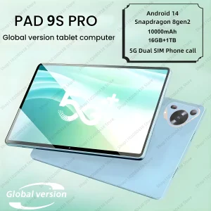 Original Pad 9S Pro Tablet 10.1inch 16GB+1024GB Android 13 Snapdragon 8gen2